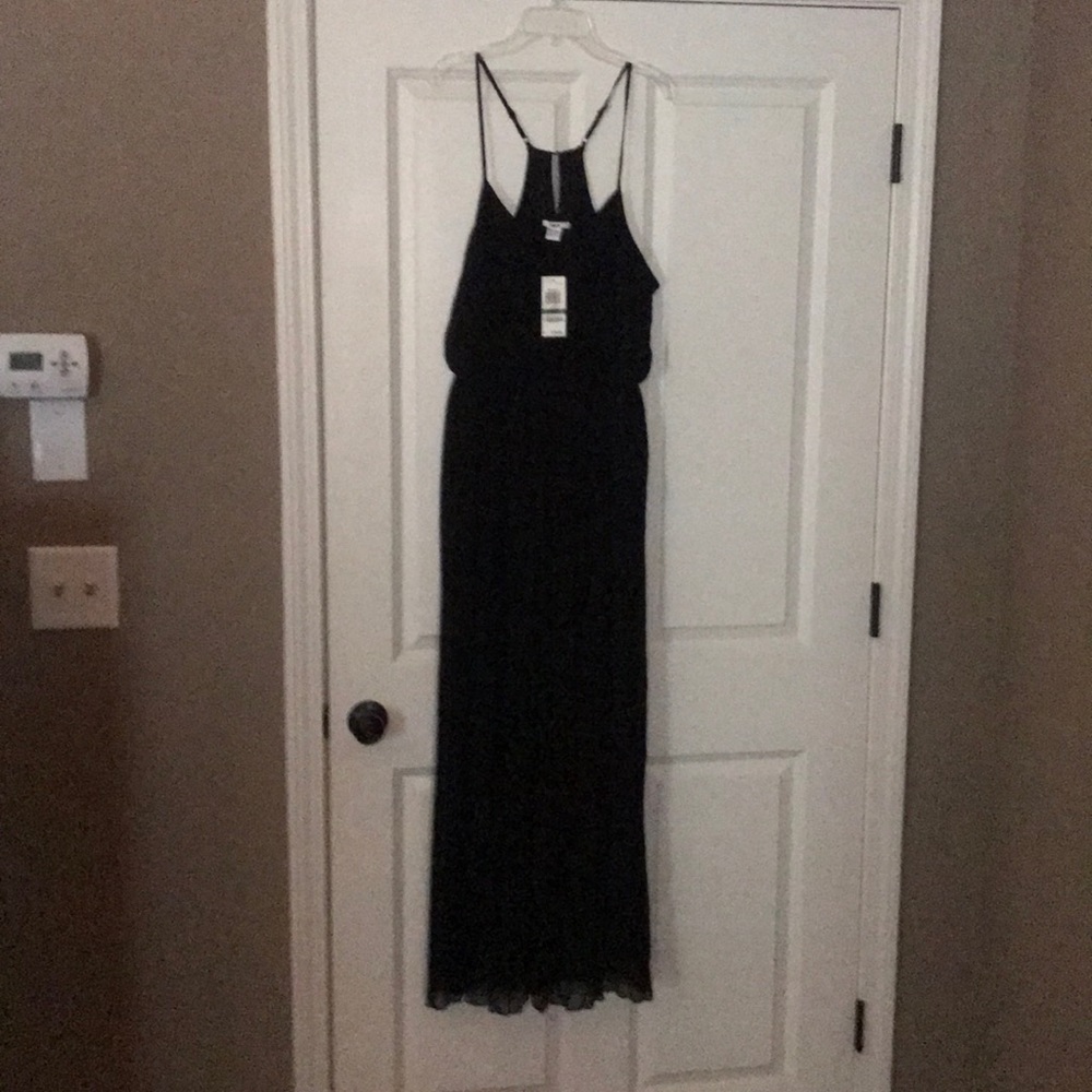 NWT Bar III Black palazzo pants romper.
